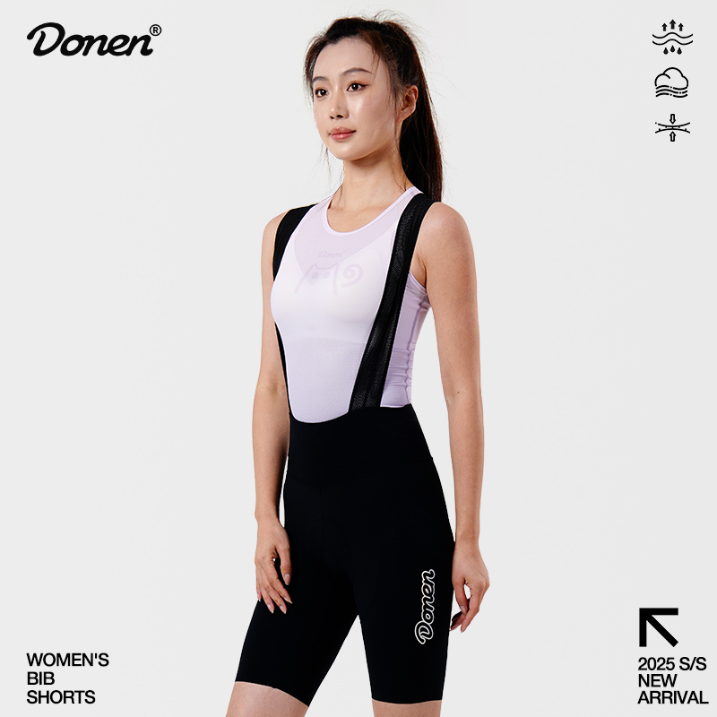 达恩春夏双箭头女骑行背带裤