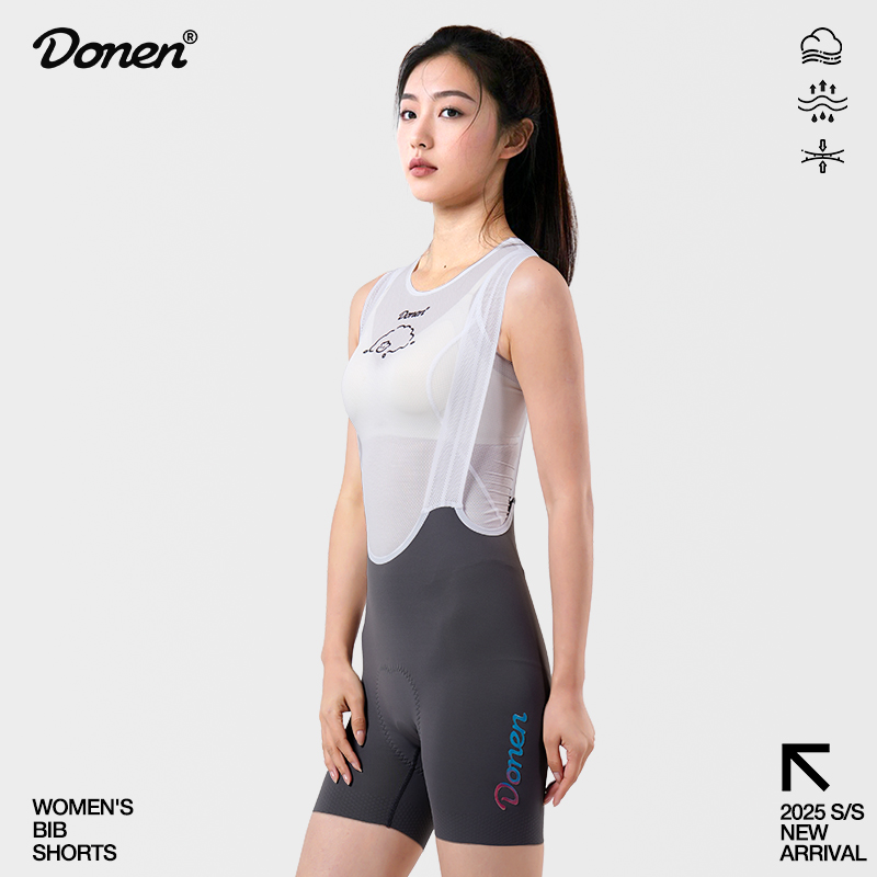 达恩春夏骑行背带短裤三分裤