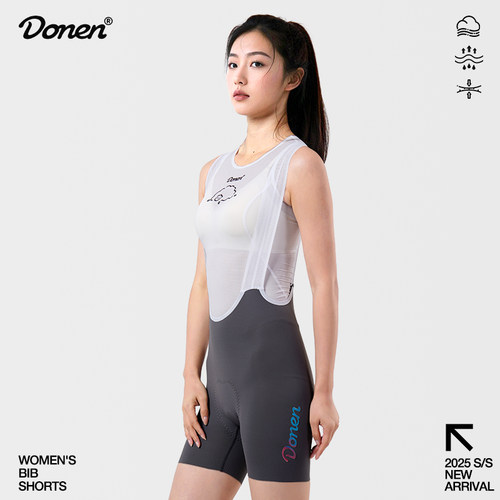 达恩春夏骑行背带短裤三分裤
