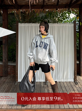 LOW CLASSIC Lc  设计师品牌 25早秋新品 字母连帽拉链卫衣SOLSOL