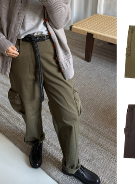 SOLSOL COTEMP 25春夏新品 设计师品牌 狩猎工装九分裤