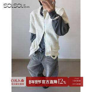 MAGLIANO 设计师品牌 25早秋新款 粗花呢卷边外套 SOLSOL