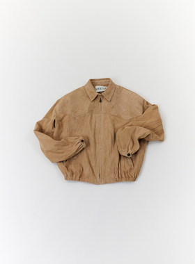 RECTO 设计师品牌 26早春新款  麂皮哈林顿上衣休闲短外套 SOLSOL