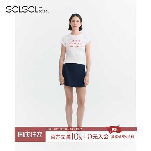 THINKINGMU字母印花短袖T