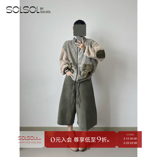 TOENN 设计师品牌 25秋冬新品 休闲纯棉阔肩牛仔短裤 SOLSOL