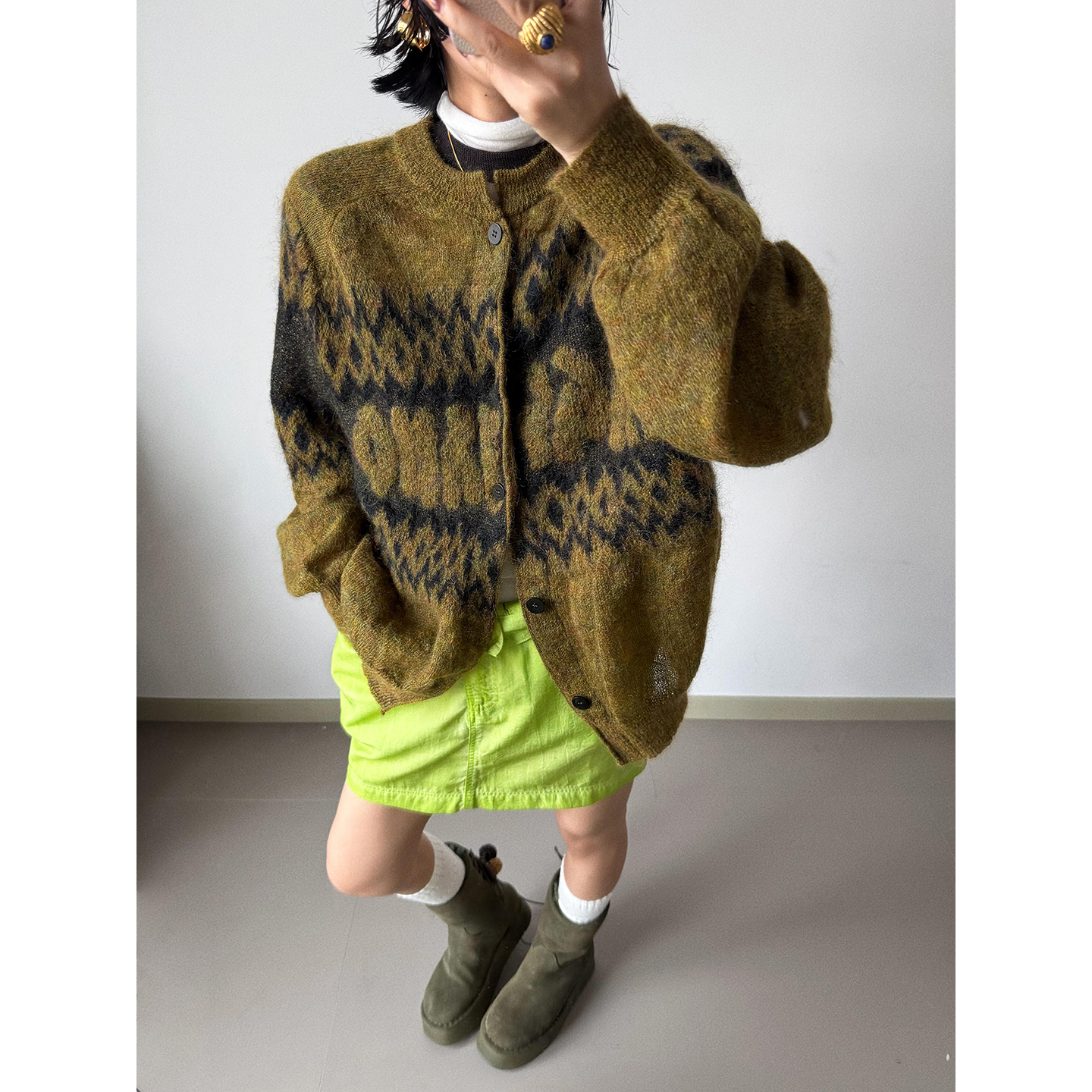 MAGLIANO休闲条纹针织开衫毛衣女