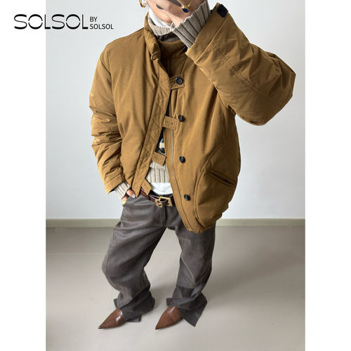 COTEMP 设计师品牌  25秋冬新品 纯色立领史杜克羽绒外套 SOLSOL