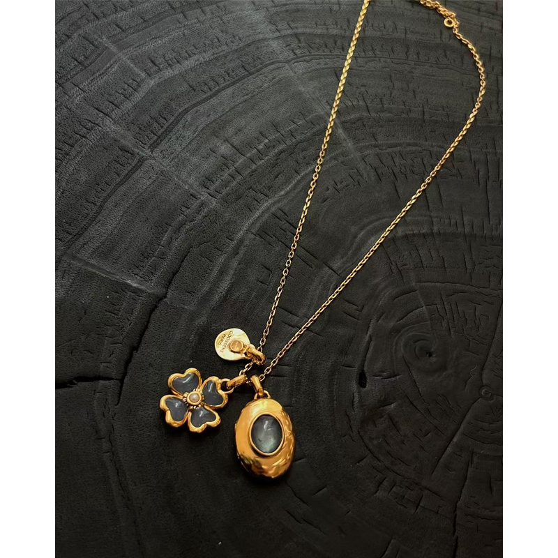 GOOSSENS花朵吊坠/珍珠项链