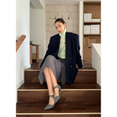 设计师品牌 26早春新品 垂坠感双排扣西装 RECTO 夹克外套 SOLSOL