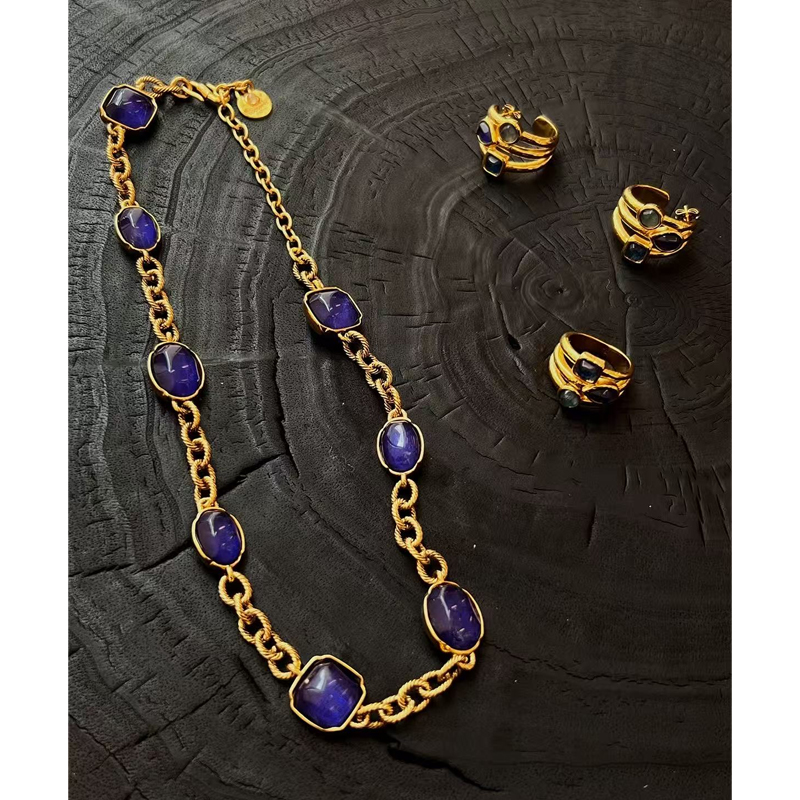 GOOSSENS紫色8珠手链