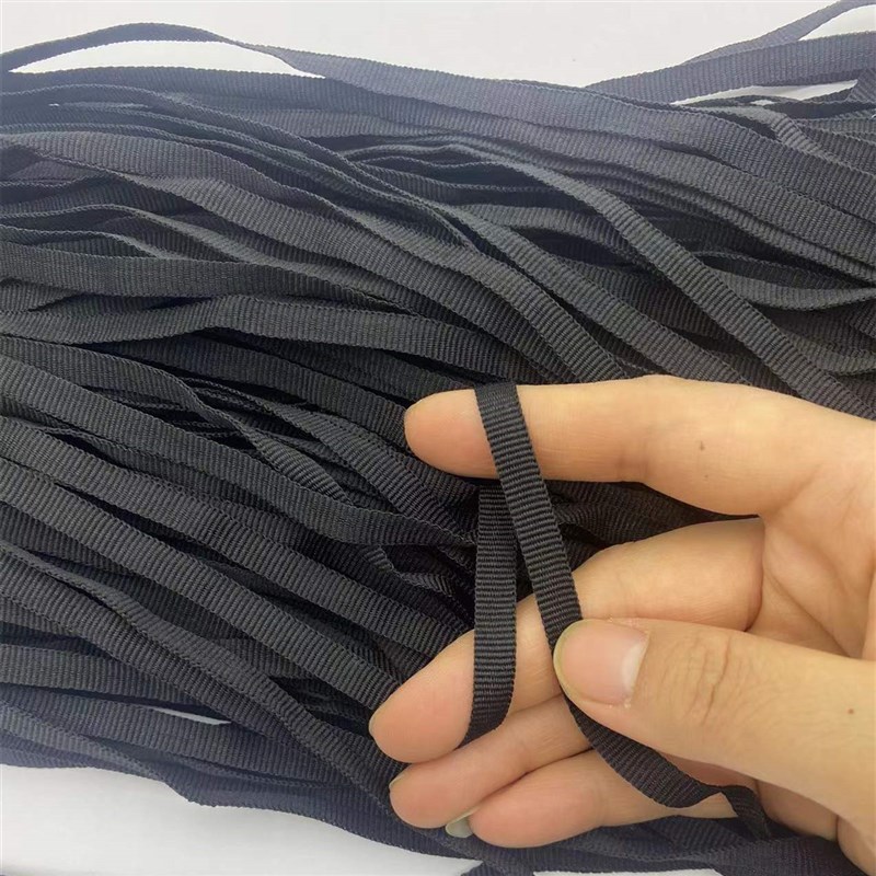 满包邮窄扁带涤纶平纹织带0.5cm0.6cm本白色黑色大红服装辅料系带