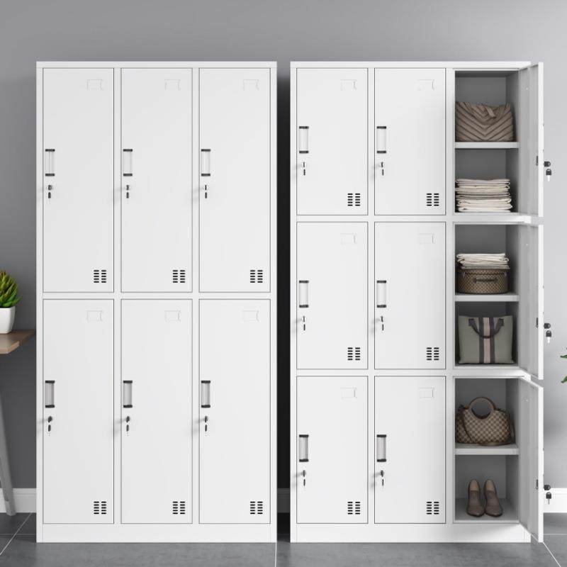 钢制更衣柜带锁铁皮储物柜浴室六门工厂员工换衣柜鞋柜宿舍收纳柜,商业/办公家具,办公储物柜,淘宝优惠券,粉丝福利购,淘宝优惠卷