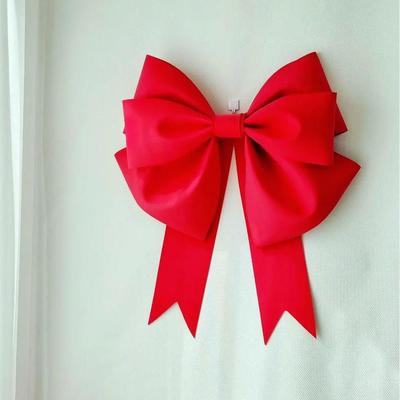 红色巨型大蝴蝶结装饰evn海绵挂饰墙上生日场景布置拍照道具女孩