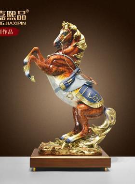 全铜马摆件赤兔马到成功家居客厅办公店铺装饰品乔迁开业礼品大号