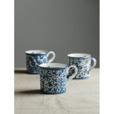 William Morris英式古典咖啡杯陶瓷欧式下午茶骨瓷复古青花复古风