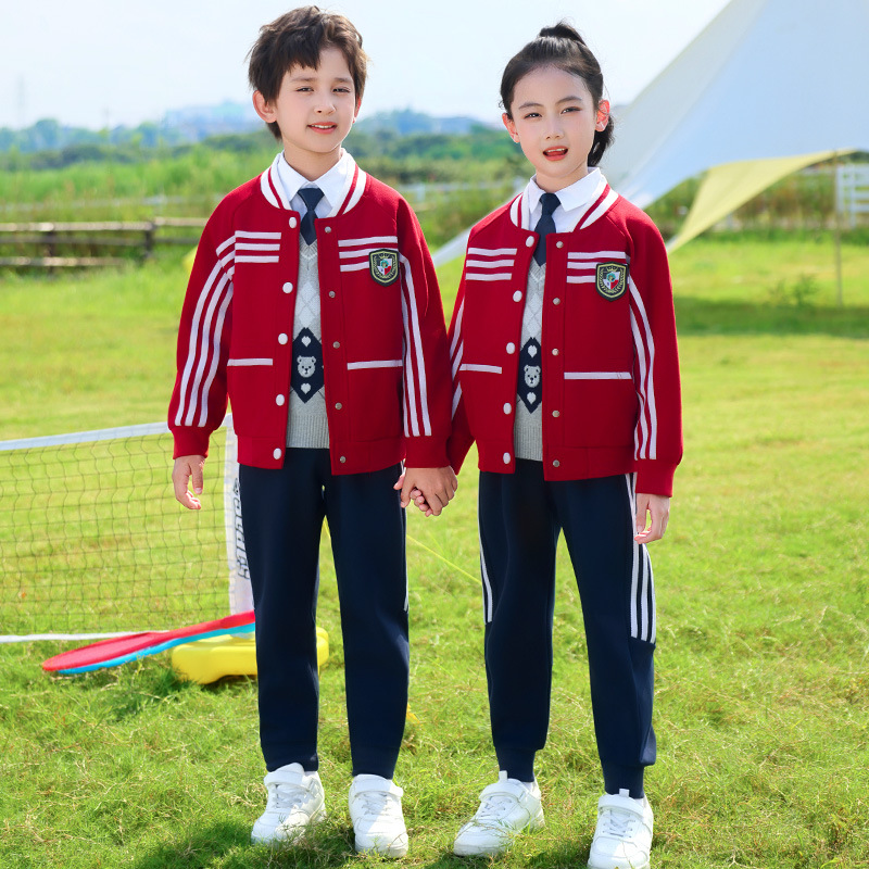 幼儿园园服春秋装英伦风休闲儿童运动会校服套装小学生班服三件套