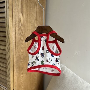 快速发货宠物g狗狗衣服夏装薄款透气小吊带泰迪博美猫咪小型幼犬