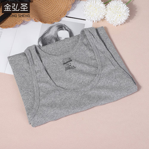 100%棉背心男纯棉夏薄弹力罗纹运动健身跨栏白色汗衫跑步无袖全棉