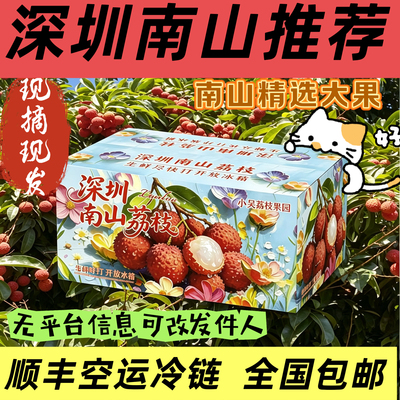 深圳南山桂味荔枝顺丰冷链空运礼