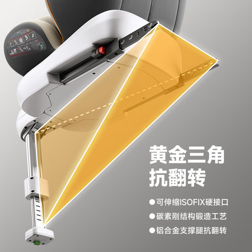 儿童安全座椅汽车用车载婴儿0到2B岁-12岁新生儿宝宝可坐可躺可携