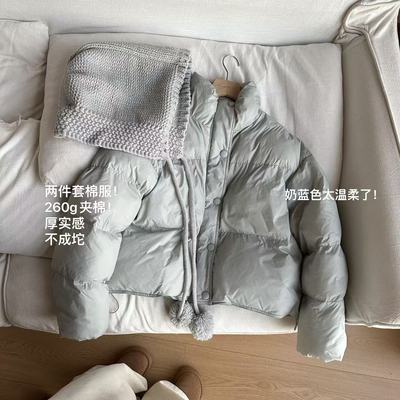 小文姐W0878-冬季加厚棉服宽松休闲棉衣小个子面包服外套