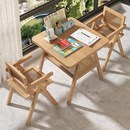 阳台小桌椅休闲藤椅三件套组合小户型桌椅套件桌子一桌两椅茶桌椅