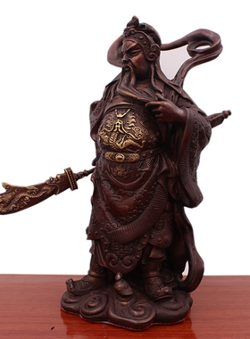 包邮纯铜佛像韦陀菩萨像摆件关公伽蓝菩萨护法 韦驮铜像