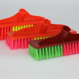 硬毛地刷家用卫生间浴室瓷砖厨房户外地板刷头地扫把清洁刷子无杆