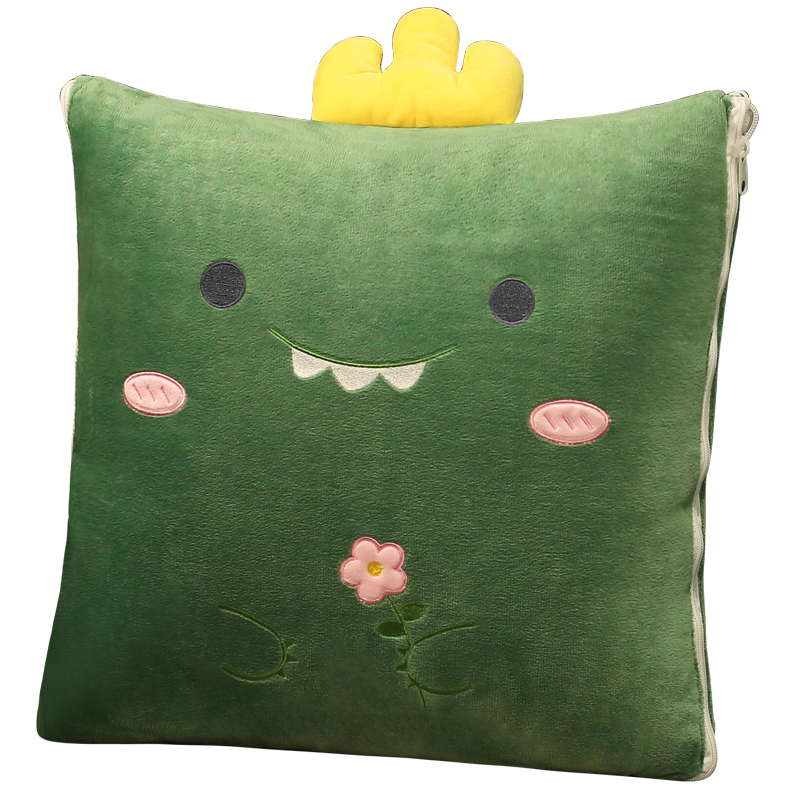 抱枕被子两用办公室午睡枕头车内汽车折叠毯子车载靠枕加厚冬季