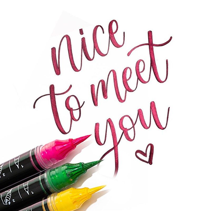 秀丽笔科学毛笔蝴蝶笔闪光软头笔手账婚书毛笔金色抄经笔,文具电教/文化用品/商务用品,秀丽笔/软笔/书法笔,淘宝优惠券,粉丝福利购,淘宝优惠卷