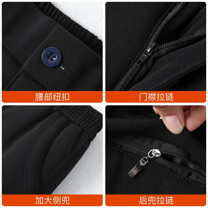 中老年外穿棉裤男冬季加绒加厚爸爸装裤子老人爷爷70岁保暖休闲裤