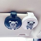 车载眼镜夹汽车遮阳板收纳神器车用墨镜夹磁吸收纳盒卡片票据夹子