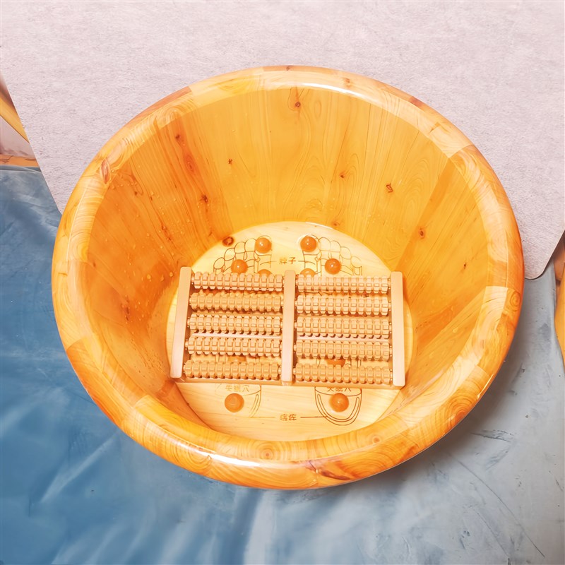 实木保温洗脚桶过小腿木质泡脚盆洗脚木桶养生足浴木盆泡脚专用桶