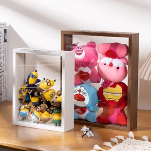卡通动漫萌粒收纳罐相框玩偶娃娃0蛋仔收纳框展示盒立体中空画框