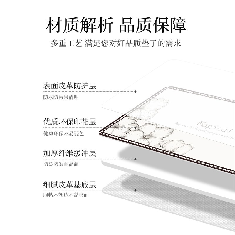 茶几桌布防油防水免洗防烫客厅茶几桌垫电视柜餐桌布台面保护垫子