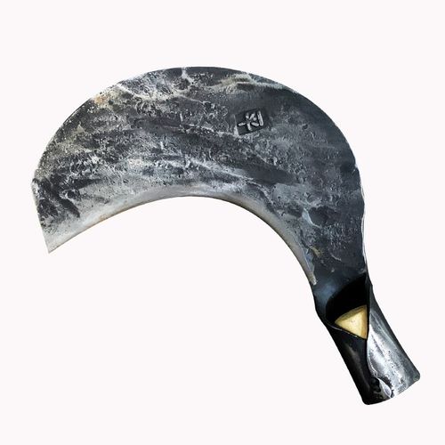 纯手工锻打镰刀农用割草刀加厚砍割两用勾刀砍柴刀老式修枝弯廉刀