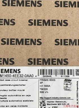 拍前询价:(议价)塑壳断路器 3VM1450-4EE32-0AA0 全新