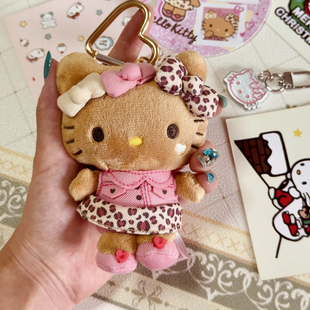 HelloKitty 黑皮豹纹kitty钥匙扣包挂件玩偶合集正版三丽鸥sanrio