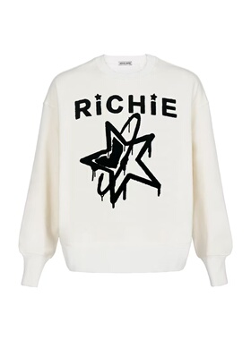 【官方正品】RICHIE MACIE 星星刺绣圆领卫衣