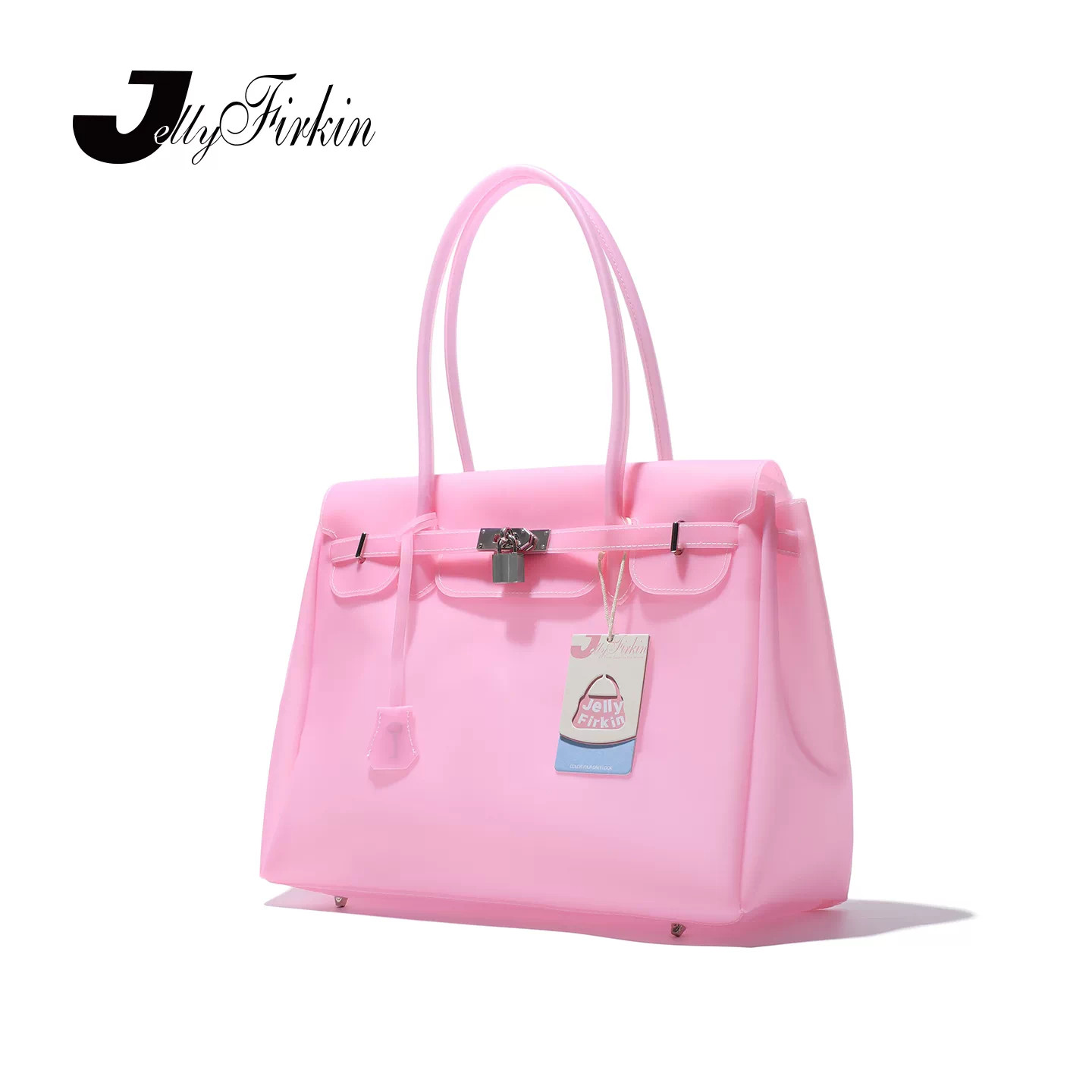 Jelly Firkin大号 Firkin Bag 樱花粉 果冻包 手提包 腋下包