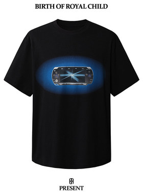 【品牌直发】BIRTH OF ROYAL CHILD BORC PSP 经典掌机印花T恤