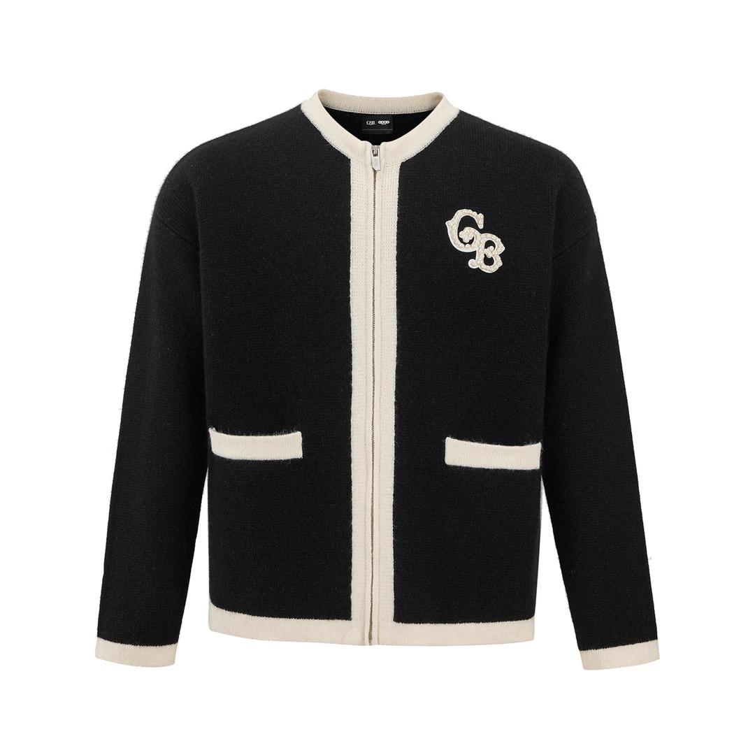 GOODBRAND毛织钉珠外套针织衫