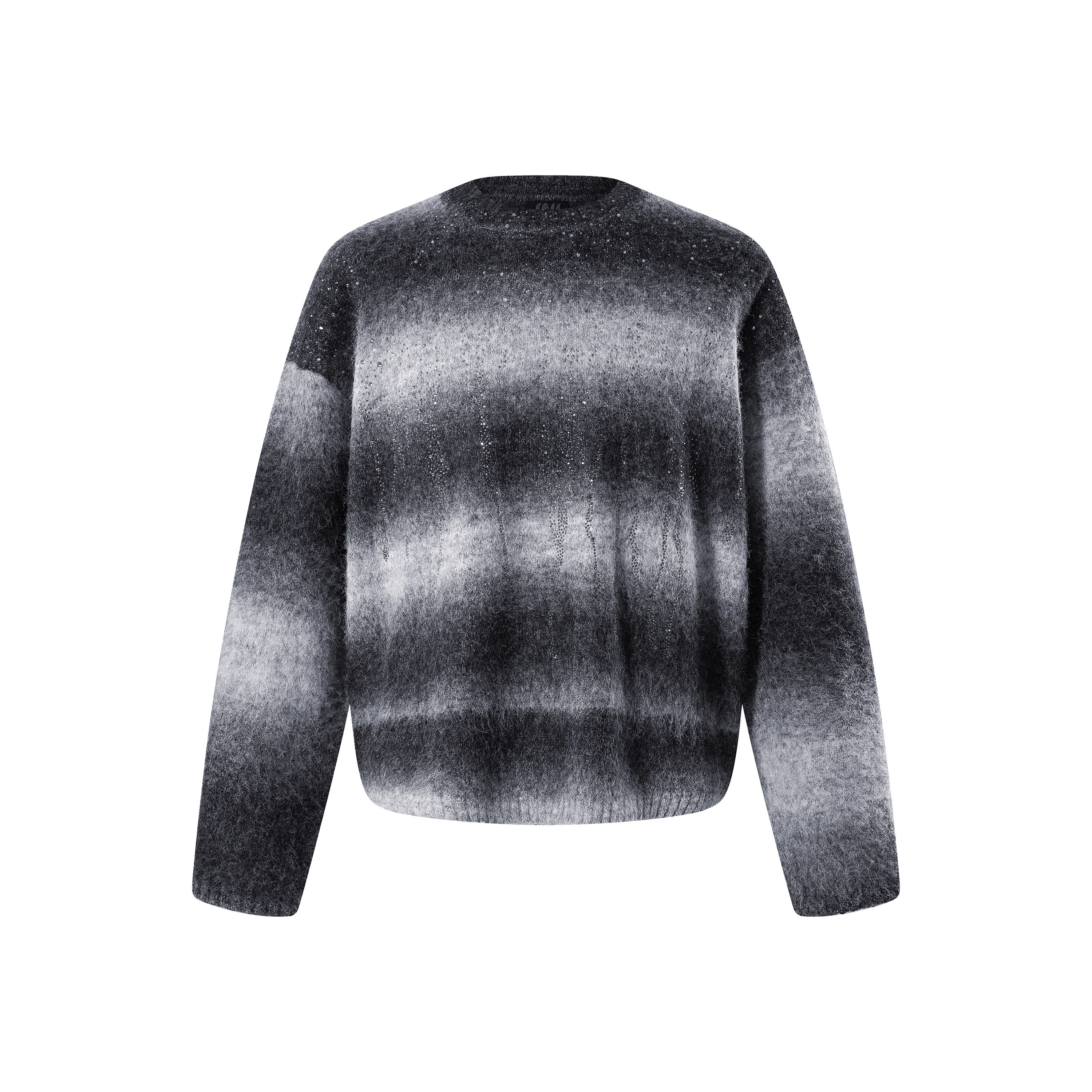 TBHNP曙光辉月烫钻马海毛毛衣