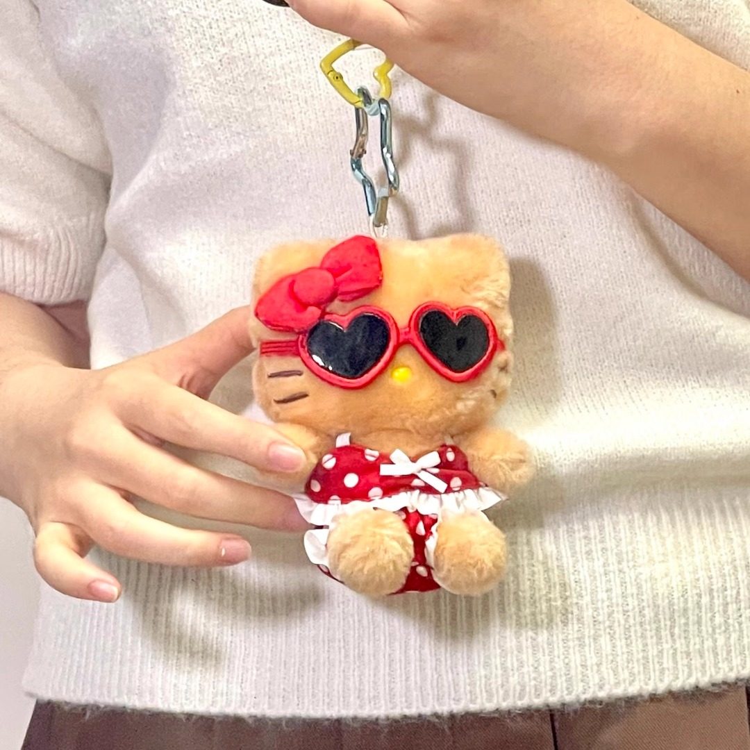 HelloKitty红色墨镜波点比基尼