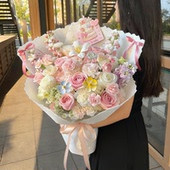 仙子之吻玫瑰花束鲜花速递同城配送女友生日成都杭州上海全国闪送