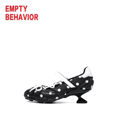 EMPTY BEHAVIOR·波点运动芭蕾鞋 黑色波点元素