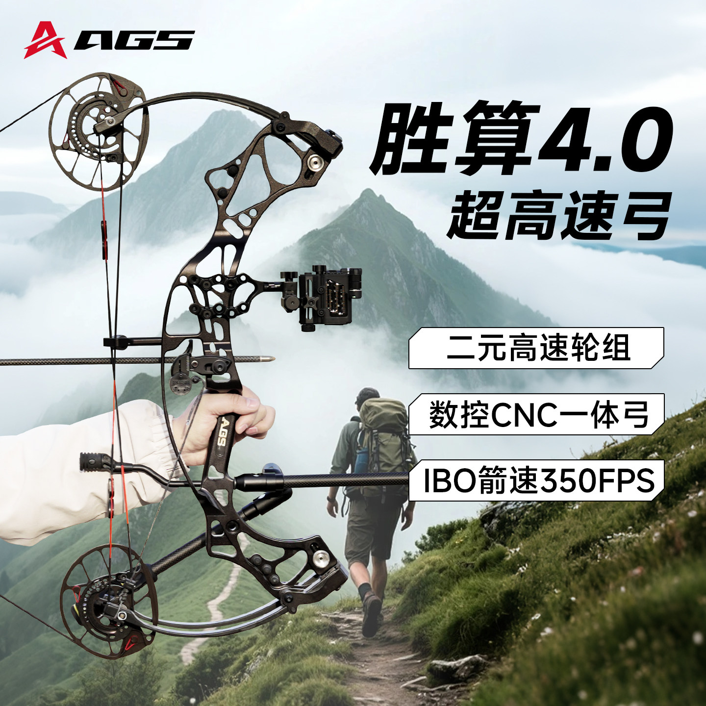 胜算4.0复合弓成年人专用高精度户外竞技2026新款射箭精准弓野外