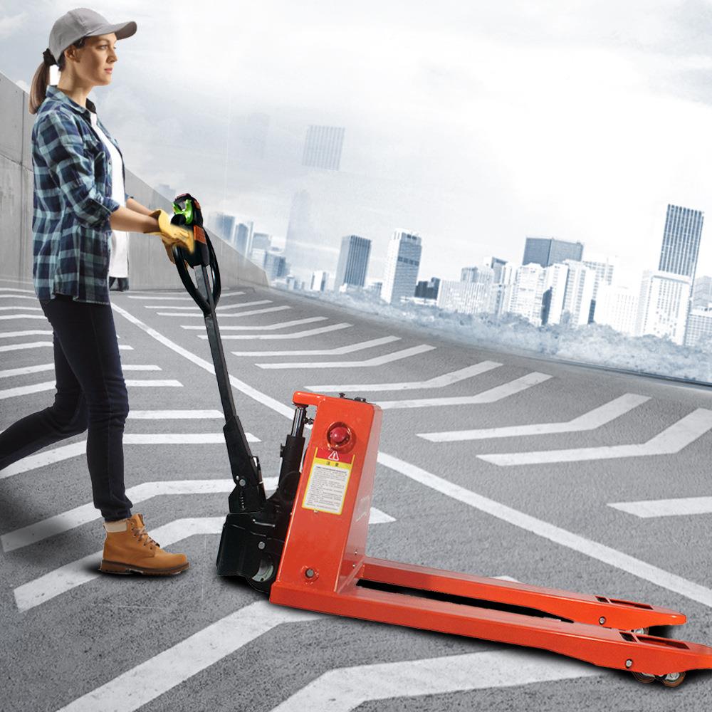 电动搬叉车压2吨电动运AL2-全电车全自式动液装卸车步行液压地牛