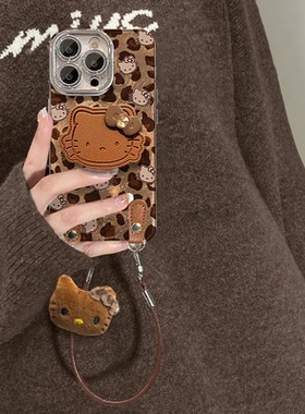 适用苹果14Promax手机壳15Plus挂绳公仔16Pro全包防摔iPhone17保护套13高级感12轻奢风11时尚爆款8/7秋冬女款