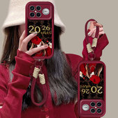 适用红米K90Promax手机壳K80Pro豹纹女孩K70E高级感新款 女K60带挂绳保护套K50全包硅胶防摔K40新年款 K30软壳